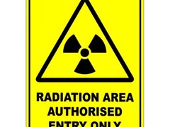Radiation Area Authorised Entry Only Warning Safety Sign